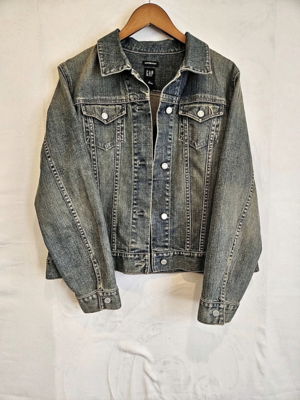 Gap Stretch Denim Trucker Jacket Denim Jacket Size XL Blue